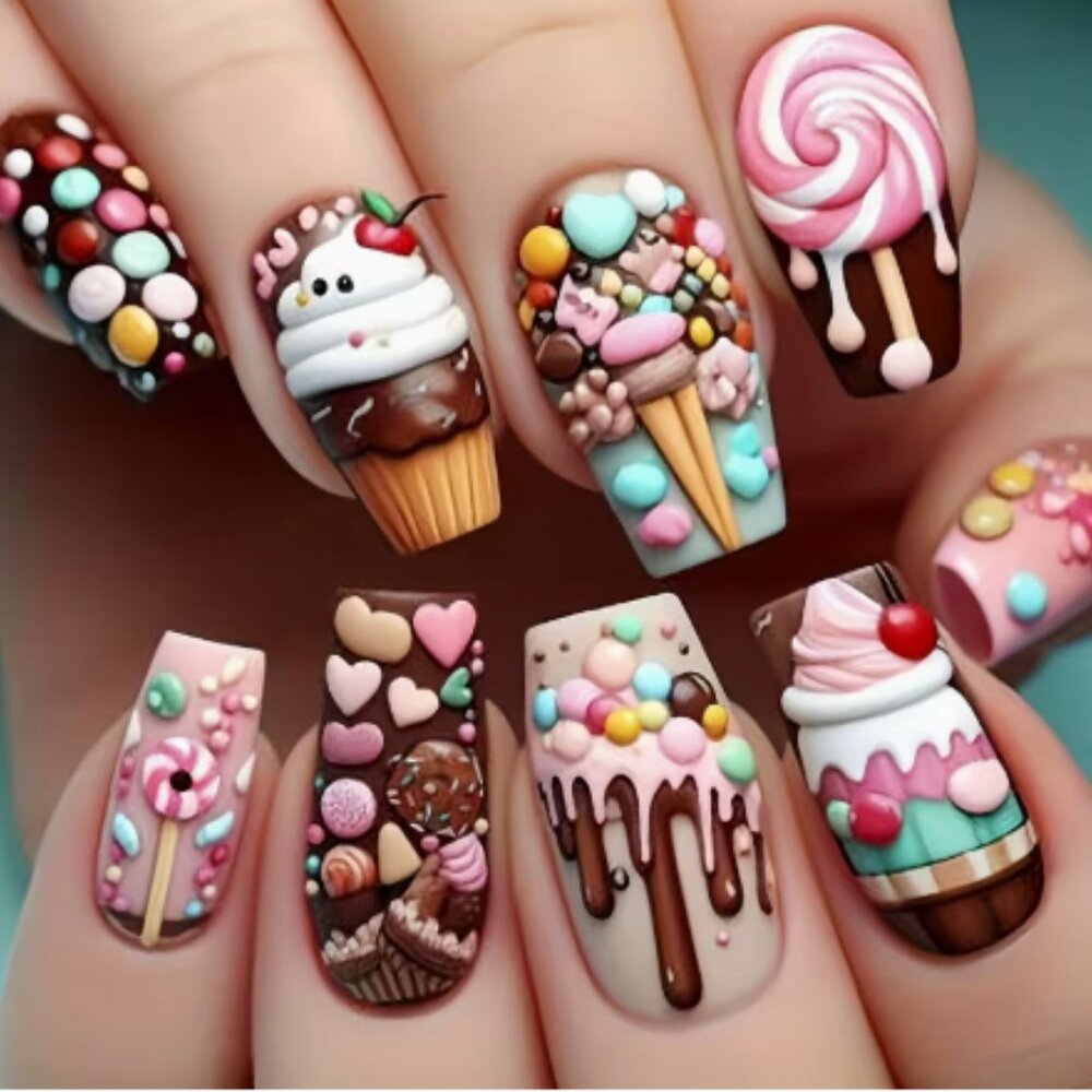 24 Piece Colorful DIY Nail Sets...Buyers Choice - Picture 8 of 10
